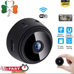 A9 Magnetic Mini WiFi Camera Wireless 1080P for Smart Home Security, Supports Live View, Human & Pet Detection,Car Nanny Cam, Sound & Portable Baby Small Video Cameras (Black)