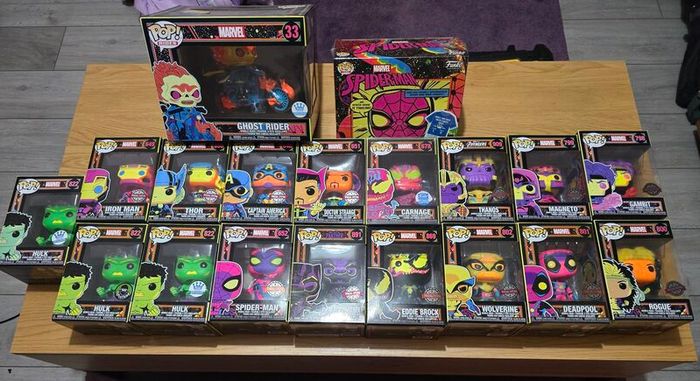 Marvel Funko Blacklights Joblot
