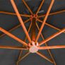 Hanging Parasol with Pole Anthracite 3.5X2.9 m Solid Fir Wood Image 2