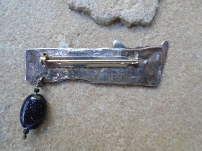 New, Sterling Silver, Angel in Night Sky Brooch, Angel jewellery, Handmade jewellery, New