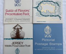 Jersey stamps - 4 pictorial postage presentation packs
