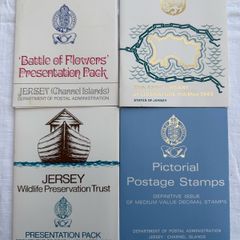 Jersey stamps - 4 pictorial postage presentation packs