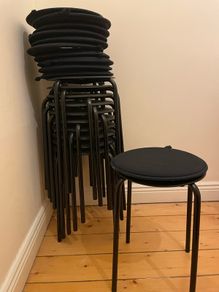 Ikea stools and chair pads