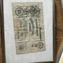 Set of 5 Vintage Banknotes in Frames  Historical Currency Display Image 6