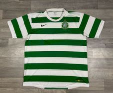 Vintage 2007 Nike Celtic Glasgow Lisbon Anniversary Home Jersey Shirt Mens XXL