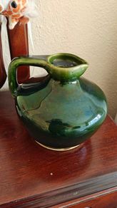 Stunning Green Govancroft Whisky Flagon