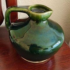 Stunning Green Govancroft Whisky Flagon