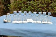 9 x Waterford Crystal Lismore Perfume bottles