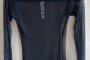 Mesh net Black Top with Crystal application fits 6-8-10