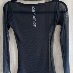 Mesh net Black Top with Crystal application fits 6-8-10