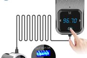 New Version CHORTAU Bluetooth Car Transmitter, FM Transmitter,Touch Screen Bluetooth FM Transmitter for Car,Wireless Car Radio Adaptor,Bluetooth Adaptor with Micro SD Card Slot,USB Charger Ports