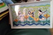 vintage felt art picture