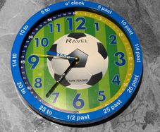 Pre Owned Ravel Kids Football Time Teacher Wall Clock