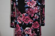 Tu Woman black floral dress size UK12/14 EU40/42 Postage included