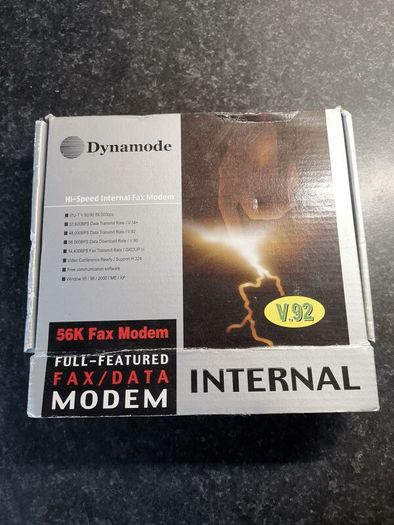 Dynanode vintage fax/data modem v. 92
