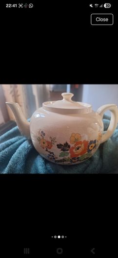 Vintage Carrigware Teapot,Coffee Pot and Resting Plate
