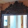 Antique French Carved Oak Wall Mirror Image 2