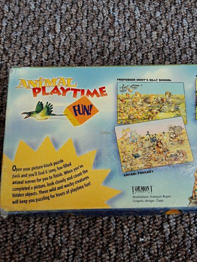 Vintage Tormont Animal Playtime Children's Puzzle