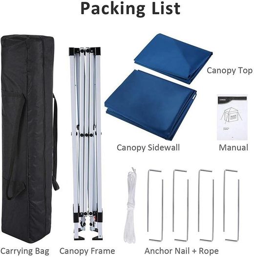 3 x 3 m, folding gazebo, Marquee Waterproof PU coating, heavy duty steel frame, with 4 sandbags