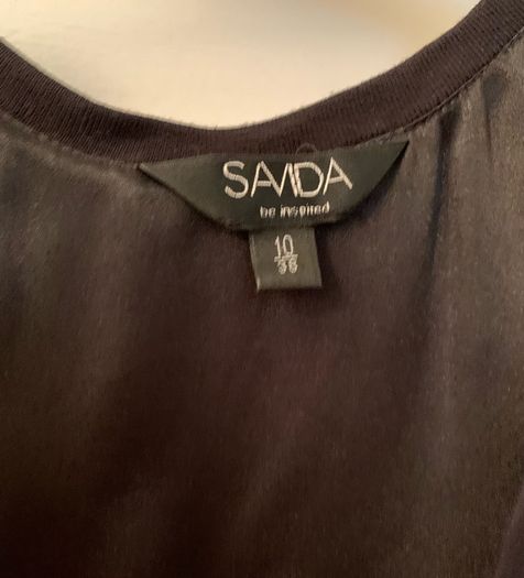Savida black sparkle top