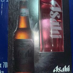 Asahi beer Official half Pint 2 Glasses set brand new