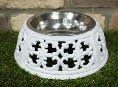 Dog Bowl Single Medium White D4937