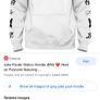 Unisex Grey Jake Paul Hoody Size Small Image 6