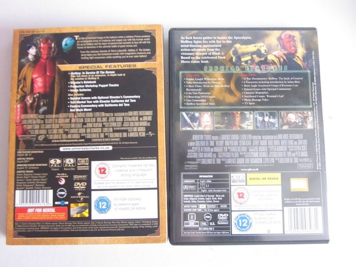 Two Hellboy 4 DVD's