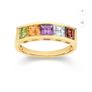 9ct gold gemstone ring size M Image 8