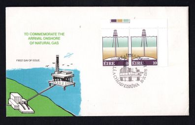 1978 Ireland Irish Natural Gas Commemorative Stamp pair Hibernian First Day Cover (FDC) with Baile Atha Cliath (Dublin) pictorial cancel