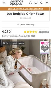 Mamas & Paps Bedside Crib