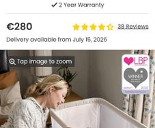 Mamas & Paps Bedside Crib