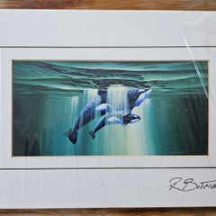 Painting by R. Bishop in Carboard frame