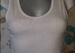 BNWT TopShop short white top size UK14 EUR42 Postage included