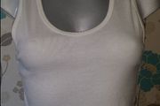 BNWT TopShop short white top size UK14 EUR42 Postage included