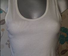 BNWT TopShop short white top size UK14 EUR42 Postage included