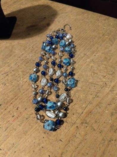vintage multi-strand statement necklace.