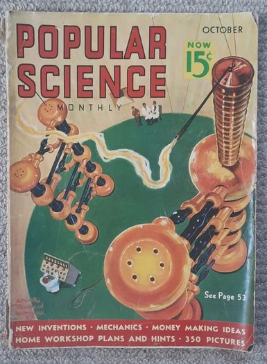 Vintage Popular Science Magazine - October 1937