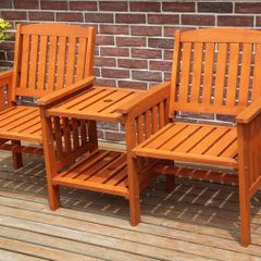 Garden Love Duo Seat Patio Bench Set