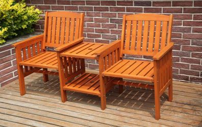 Garden Love Duo Seat Patio Bench Set