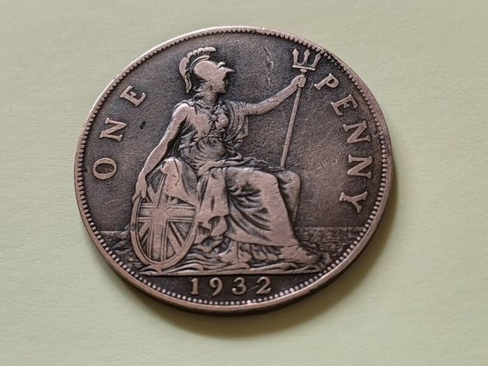 1932 George V UK Penny