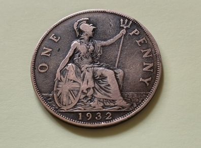 1932 George V UK Penny