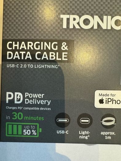 USB C to Lightning Charging Cable