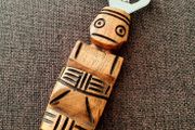 Carved Wooden Bottle Opener