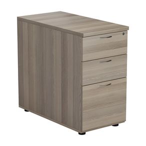 NEW 3 Drawer Desk High Pedestal 800mm deep - Grey Oak