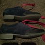Clarks blue suede brogues Image 4