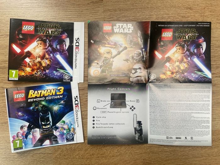 Nintendo 3DS Lego Star Wars / Batman: Game Covers / Insert (not the games themselves)