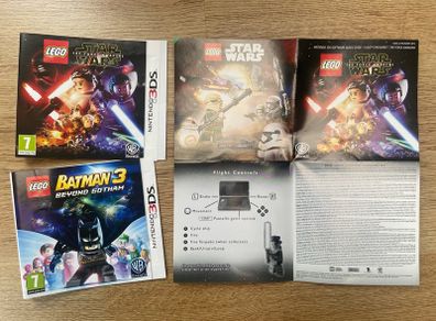 Nintendo 3DS Lego Star Wars / Batman: Game Covers / Insert (not the games themselves)