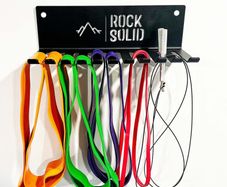 Gym storage rack (skipping rope, resistance bands)
