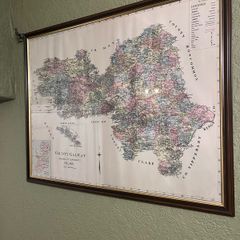 Framed Antique Print County Galway Map